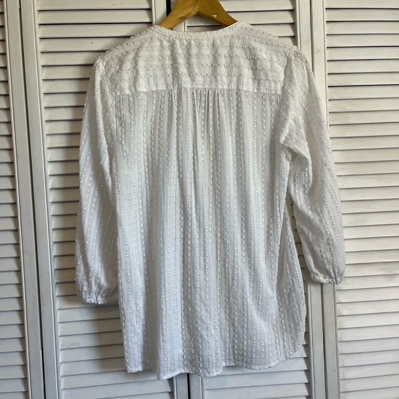 ANTHROPOLOGIE AKEMI + KIN White Tunic Top medium - Picture 8 of 9